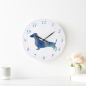 青ダシュント ラージ壁時計 (ホーム)