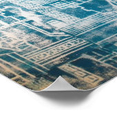 青ダービーパターン ポスター (角)