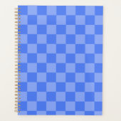 青チェック プランナー手帳 (正面)