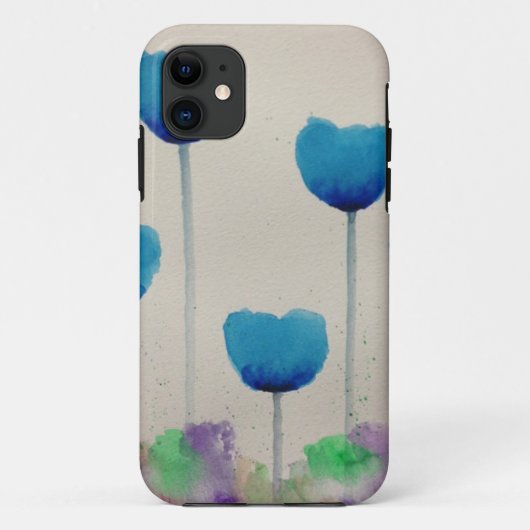 青チューリップのiPhone 5/5s/5c Case-Mate iPhoneケース (裏面)