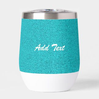 青ティール（緑がかった色）グリッター追加文字 パーソナライズされた