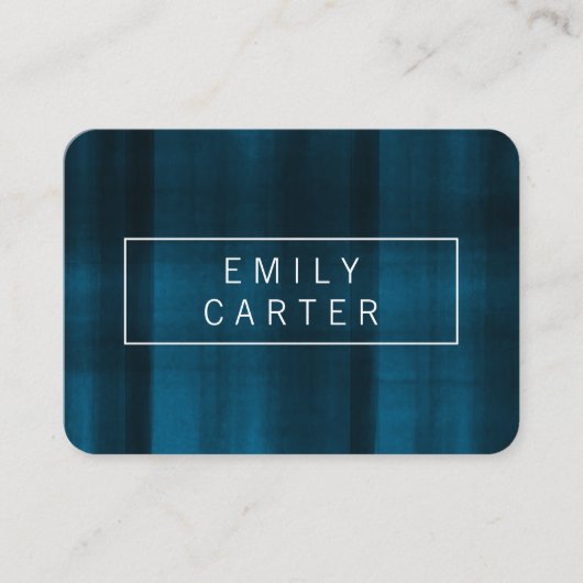 青テクスモダンチャ 名刺 (正面)