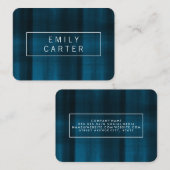 青テクスモダンチャ 名刺 (正面/裏面)