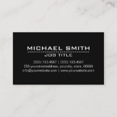 青テクノドットエレガントブモダンラック 名刺 (裏面)