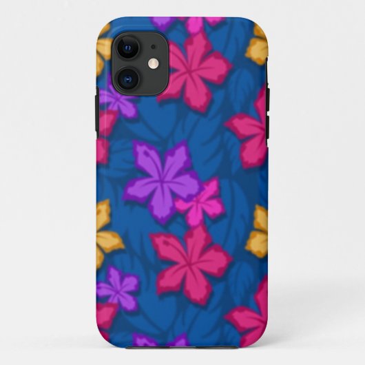 青デイジーの花の電話箱 Case-Mate iPhoneケース (裏面)
