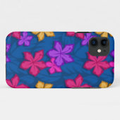 青デイジーの花の電話箱 Case-Mate iPhoneケース (裏面(横))