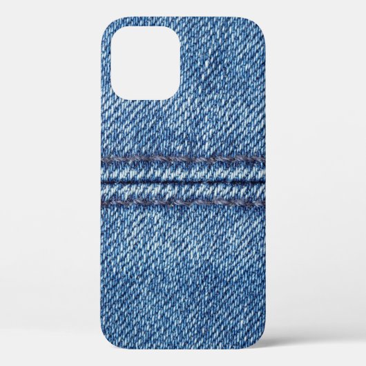 青デニム背景を閉じる（マクロ） Case-Mate iPhoneケース (裏面)