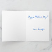 青デルフィニウムフローラ水色エレガント素朴 カード (内部)