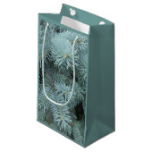 青トウヒ灰色の緑の木の抱き枕 スモールペーパーバッグ (正面アングル)