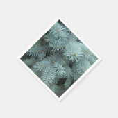 青トウヒ灰色グリーン スタンダードカクテルナプキン (角)