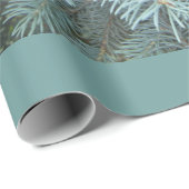 青トウヒ素朴な自然灰色グリーン ラッピングペーパー (ロールコーナー)