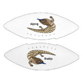 青トカゲ爬虫類漫画 アメリカンフットボール (パネル)