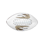 青トカゲ爬虫類漫画 アメリカンフットボール (正面)