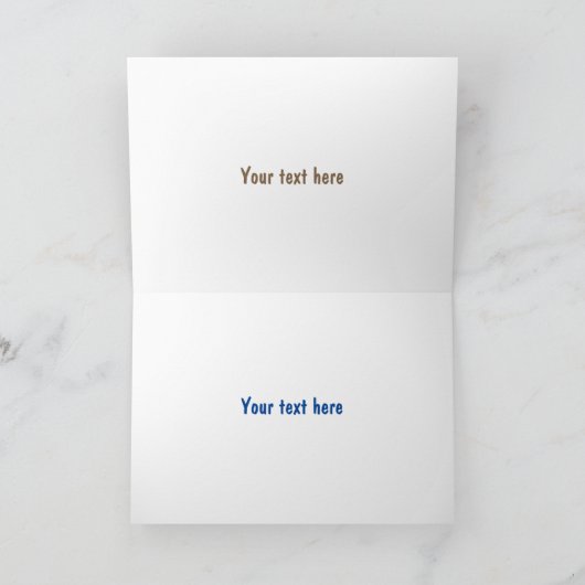 青トカゲ爬虫類漫画 カード (内部)