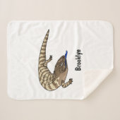 青トカゲ爬虫類漫画 シェルパブランケット (正面(横))