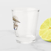 青トカゲ爬虫類漫画 ショットグラス (右)