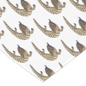 青トカゲ爬虫類漫画 ショートテーブルランナー (コーナー)