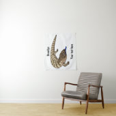 青トカゲ爬虫類漫画 タペストリー (インサイチュ)