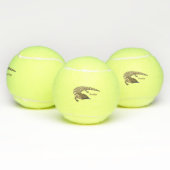 青トカゲ爬虫類漫画 テニスボール (マルチ)