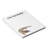 青トカゲ爬虫類漫画 ノートパッド (アングル)