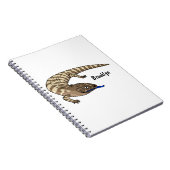 青トカゲ爬虫類漫画 ノートブック (右側)