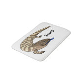 青トカゲ爬虫類漫画 バスマット (アングル)