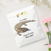 青トカゲ爬虫類漫画 フェイバーバッグ (封をした状態)