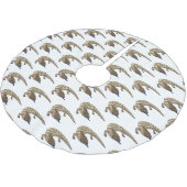 青トカゲ爬虫類漫画 ブラッシュドポリエステルツリースカート (アングル)