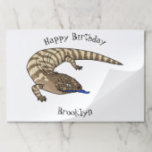 青トカゲ爬虫類漫画 ペーパーパッド (折り畳み)