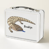 青トカゲ爬虫類漫画 メタルランチボックス (裏面)