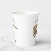 青トカゲ爬虫類漫画 紙コップ (左)