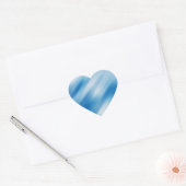 青トパーズ ハートシール (封筒)