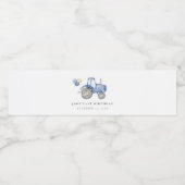 青トラク魅力的タ水瓶ラベル ペットボトルラベル (シングルラベル)