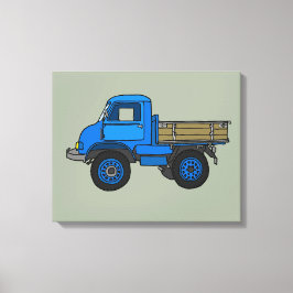 青トラック キャンバスプリント