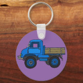 青トラック キーホルダー (正面)