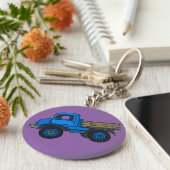 青トラック キーホルダー (側面)