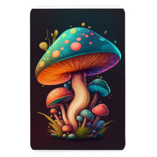 青トリップ(幻覚体験)のようなAmanita Muscariaフレキシブル写真磁石 マグネット