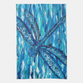 青トンボ絵画イ病 キッチンタオル (縦)