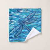 青トンボ絵画イ病 バスタオルセット (ウォッシュタオル)