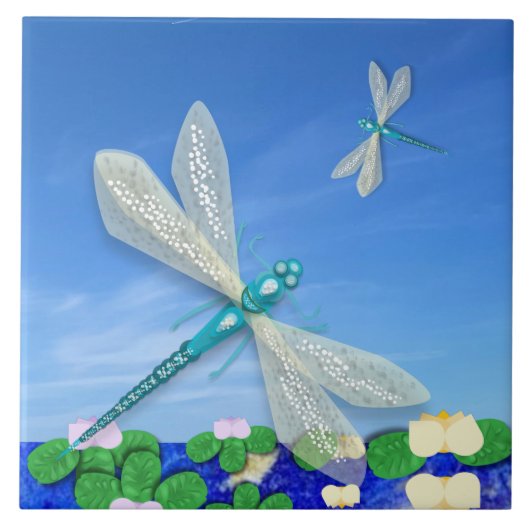 青トンボ タイル (正面)