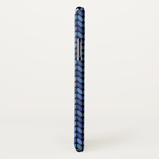 青ニット模様 Case-Mate iPhoneケース (裏面/右)