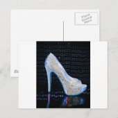 青ハイヒール ポストカード (正面/裏面)