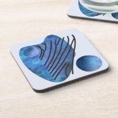 青ハート コースター (左側)