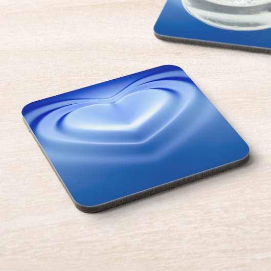 青ハート コースター (左側)