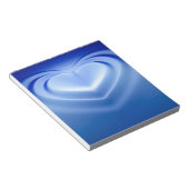 青ハート ノートパッド (アングル)