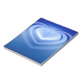 青ハート ノートパッド (回転)