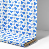 青ハート ファブリック