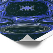 青ハート ポスター (角)