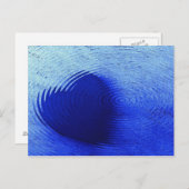 青ハート ポストカード (正面/裏面)