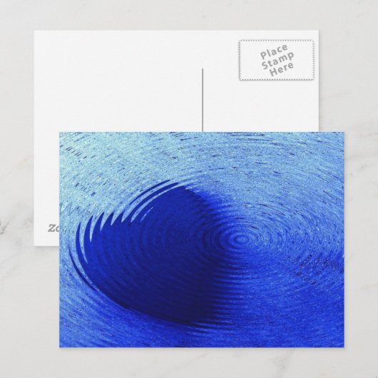 青ハート ポストカード (正面/裏面)